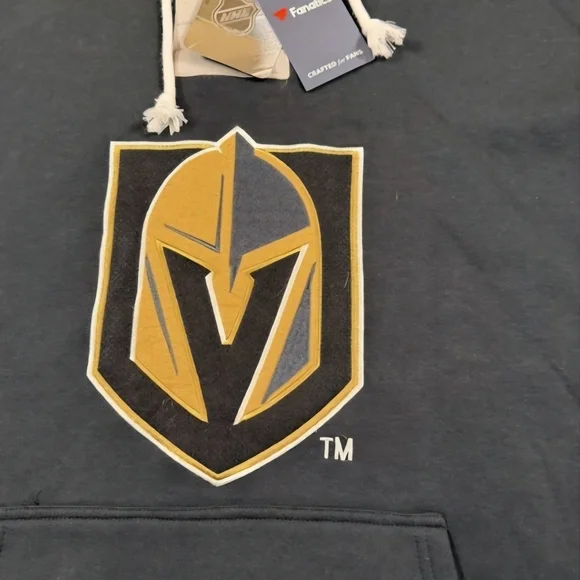Fanatics Vegas Golden Knights NHL Hockey Black/Gray LaceUp Hoodie Mens Size XXL - Picture 7 of 10